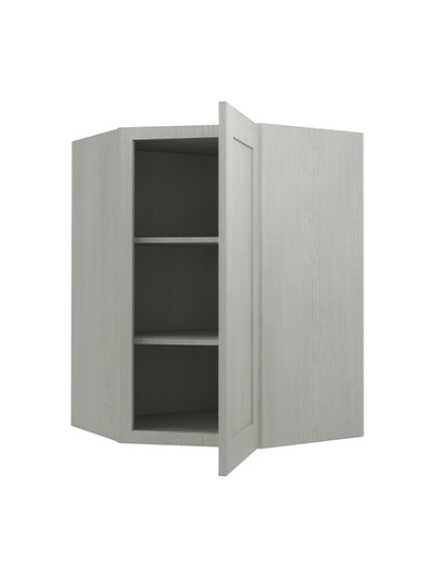 AN-WDC273615: Nova Light Grey Shaker 27″ Diagonal Corner Wall Cabinet