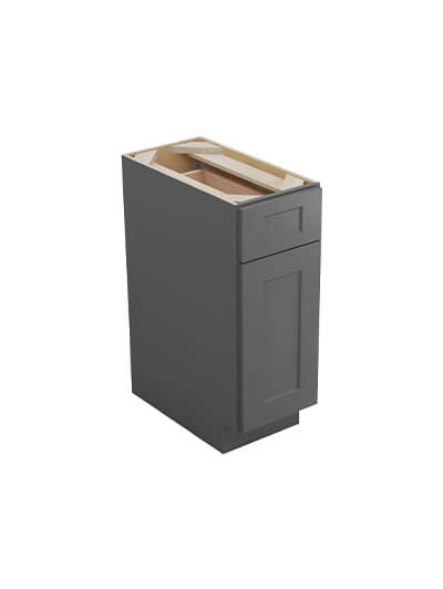 Shaker Grey B12td Tray Divider Base With Drawer Closed
