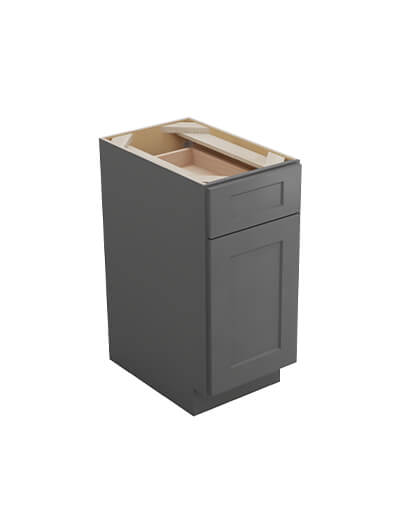 Shaker Grey B15tcpo Base With Single Trash Can
