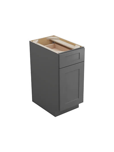Shaker Grey B15td Tray Divider Base With Drawer Closed
