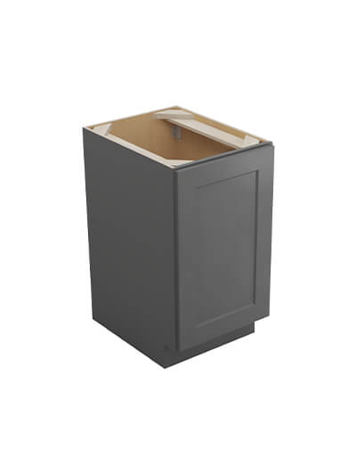 Shaker Grey B18fh Single Door Base Closed
