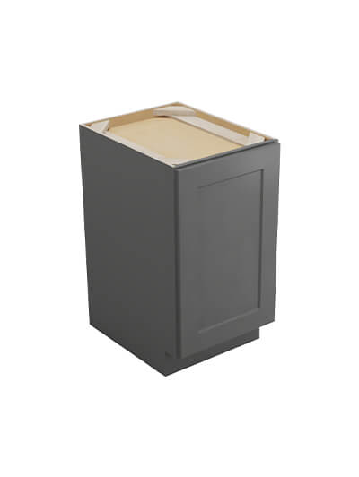 Shaker Grey B18fhtd Full Height Double Tray Base Closed