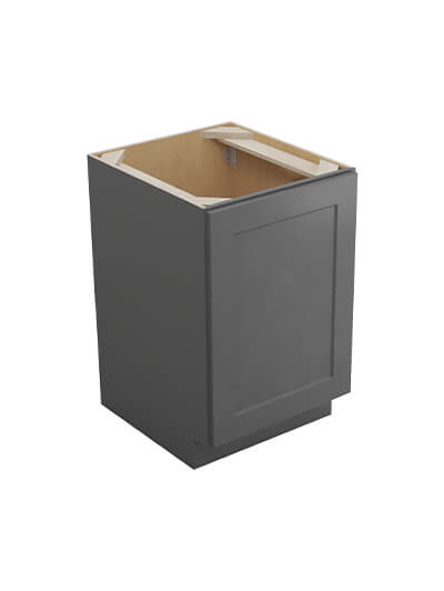 Shaker Grey B21fh Single Door Base Closed
