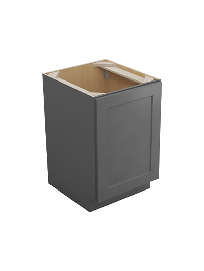 Shaker Grey B21fh1rs Full Height One Rollout Shelf Base Closed