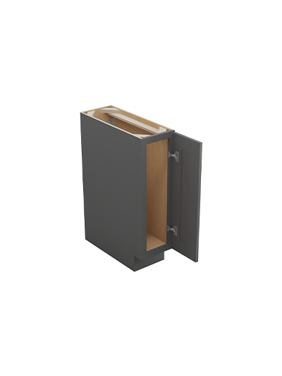 SG-BT9: Shaker Grey 9″ Single Door Base Cabinet