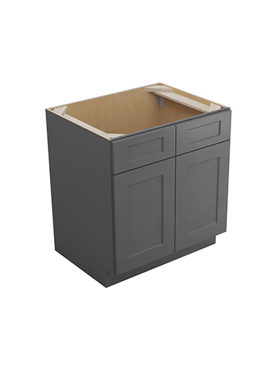 Shaker Grey Sb30 Sink Base Cabinet Closed