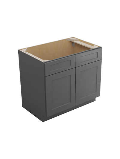 Shaker Grey Sb36 Sink Base Cabinet Closed