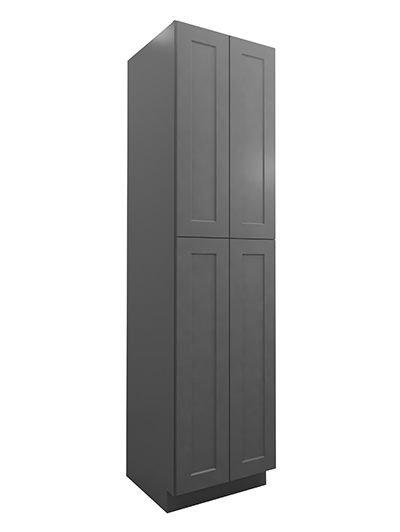 Shaker Grey U2496244rs Utility Rollout Shelf Cabinet Closed