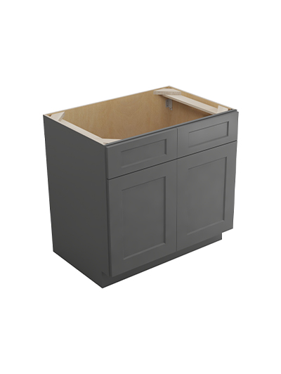 Shaker Grey Vs36 Vanity Sink Base Closed