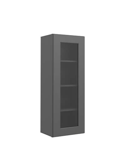 Shaker Grey W1542gd Glass Door Wall Cabinet Closed