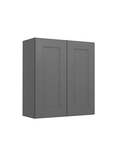 Shaker Grey W2730 Double Door Wall Closed