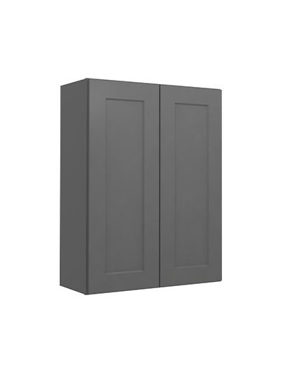 Shaker Grey W2736 Double Door Wall Closed