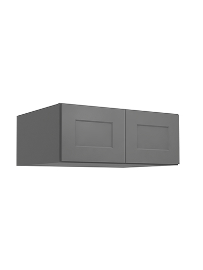 Shaker Grey W301224 Wall Refrigerator Cabinet Closed