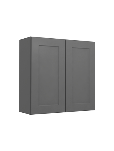 Shaker Grey W3030 Double Door Wall Closed
