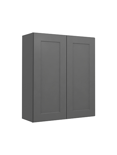 Shaker Grey W3036 Double Door Wall Closed