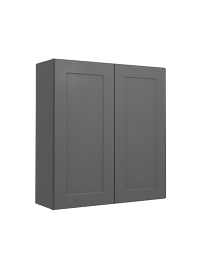 Shaker Grey W3336 Double Door Wall Closed