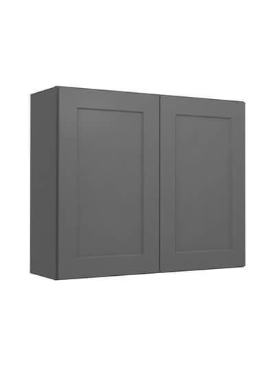 Shaker Grey W3630 Double Door Wall Closed