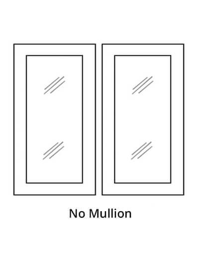 AR-W3312BGD: Woodland Brown Shaker 33″ Glass Door Set – No Mullion