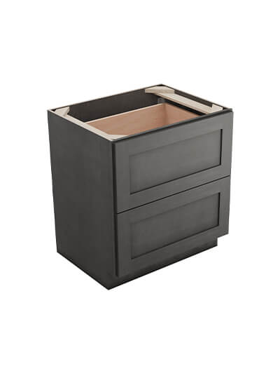 Greystone Shaker 2db30 Double Drawer Base Closed
