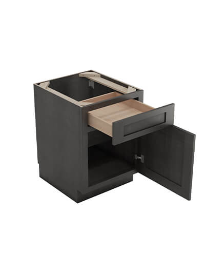 AG-B21: Greystone Shaker 21″ 1 Drawer 1 Door Base Cabinet
