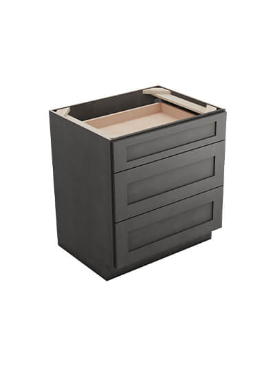 Greystone Shaker Db30 Triple Drawer Base Closed