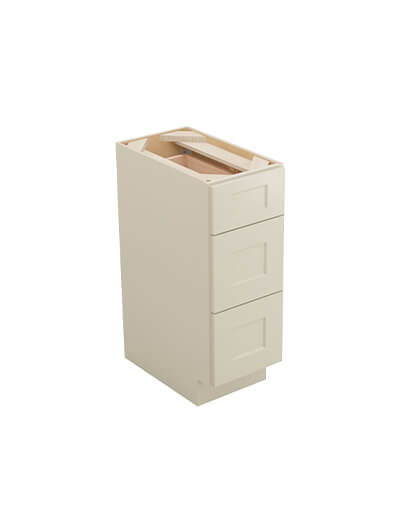 Shaker Antique White 3vdb12 Vanity Drawer Base Closed