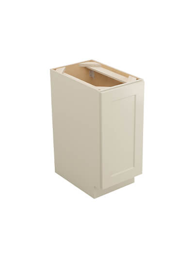 Shaker Antique White B15fhtcpo Full Height Door Base With Single Trashcan Closed