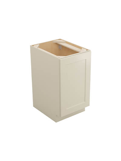 Shaker Antique White B18fhtcpo Full Height Base With Double Trash Can