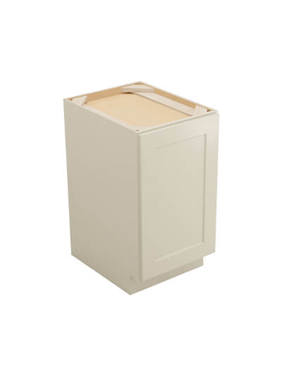 Shaker Antique White B18fhtd Full Height Double Tray Divider Base Closed