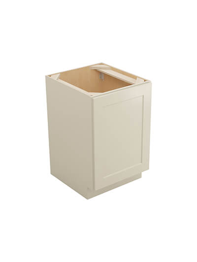 Shaker Antique White B21fh1rs Single Full Height Door One Rollout Shelf Base Closed