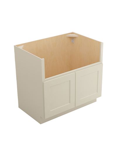 Shaker Antique White Fsb36 Farm Sink Base Closed