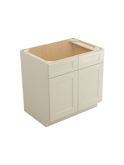 Shaker Antique White Sb33 Sink Base Cabinet Closed