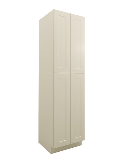 Shaker Antique White U2490244rs Four Door Utility Cabinet Closed