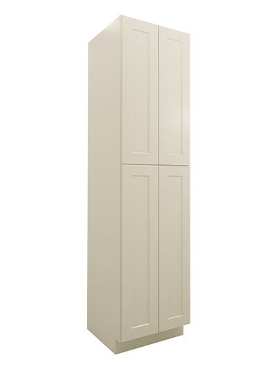 Shaker Antique White U2496244rs Four Door Utility Cabinet Closed