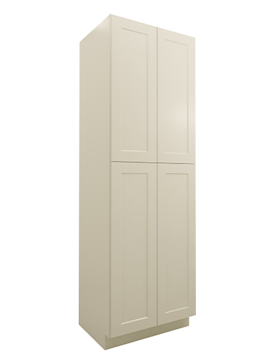 Shaker Antique White U3096244rs Four Door Utility Cabinet Closed