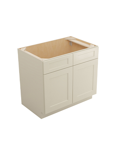 Shaker Antique White Vs36 Vanity Sink Base Closed