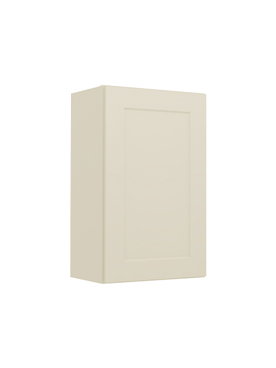 Shaker Antique White W1830 Single Door Wall Closed