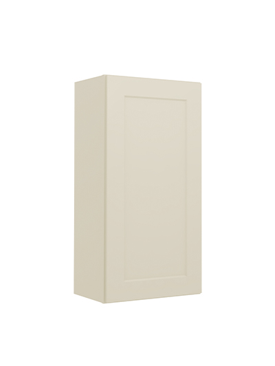 Shaker Antique White W1836 Single Door Wall Closed