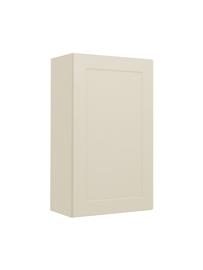 Shaker Antique White W2136 Single Door Wall Closed