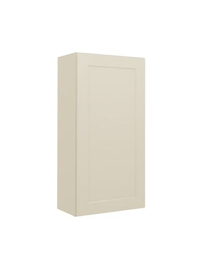 Shaker Antique White W2142 Single Door Wall Closed