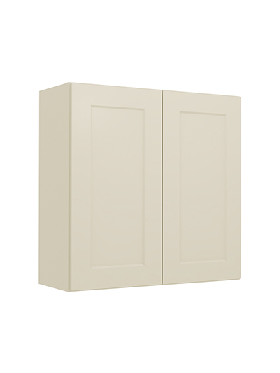 Shaker Antique White W3030 Wall Cabinet Closed