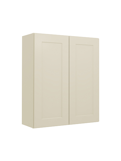 Shaker Antique White W3036 Wall Cabinet Closed