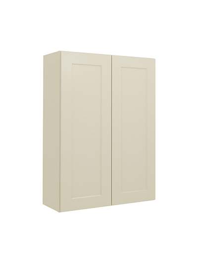 Shaker Antique White W3042 Wall Cabinet Closed
