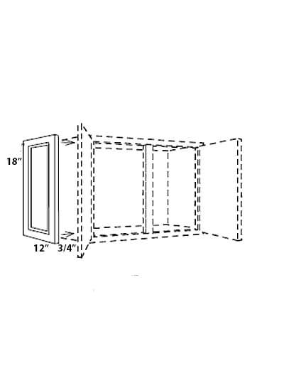 Unfinished Shaker 24×18 Decorator Matching Door