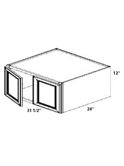 Unfinished Shaker 31.5x12x24 Wall Refrigerator Cabinet