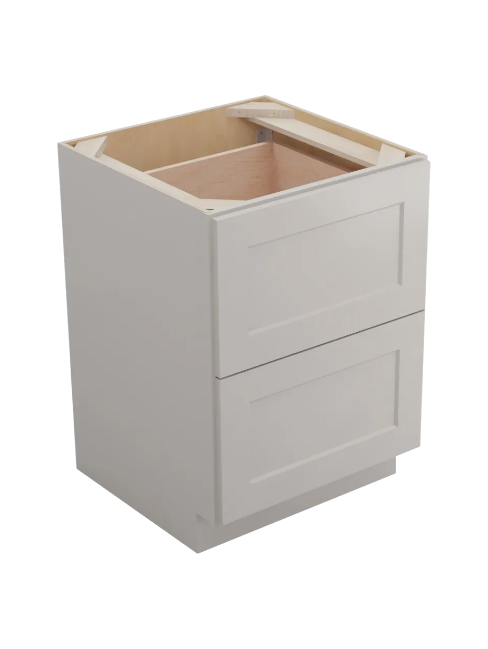 Shaker Dove 2db24 Two Drawer Base Closed