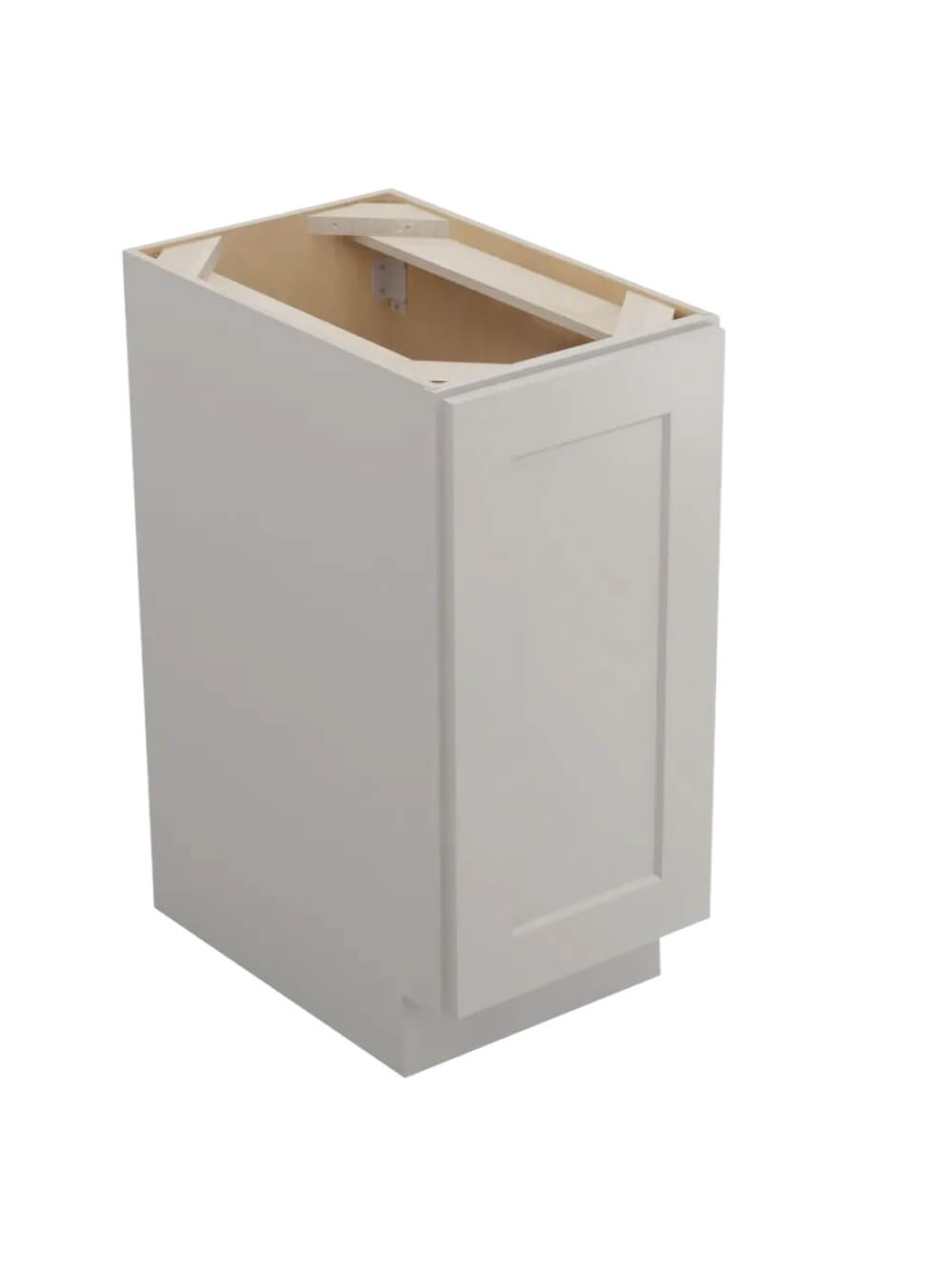 Shaker Dove B15fhtcpo Base With Trashcan Pullout Closed