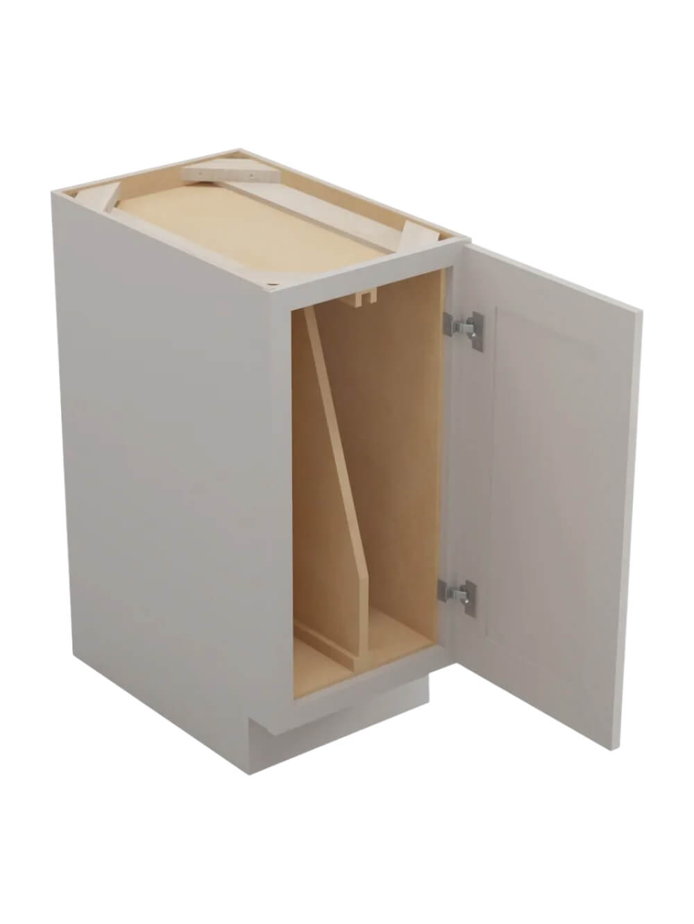 SD-B15FHTD: Shaker Dove 15″ Full Height Door Tray Divider Base Cabinet