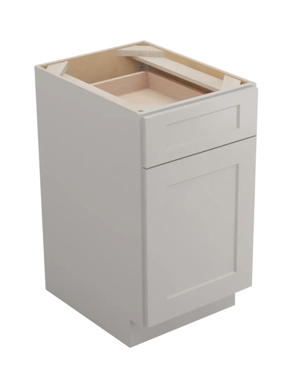 Shaker Dove B182rs Two Rollout Shelf Base Closed