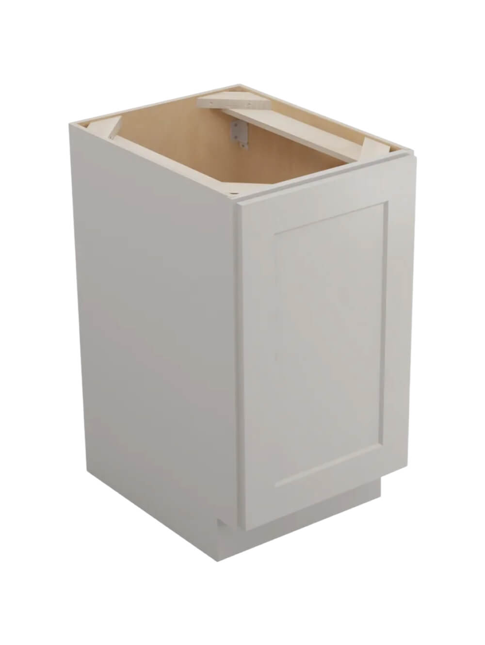 Shaker Dove B18fh2rs Two Rollout Shelf Base Closed